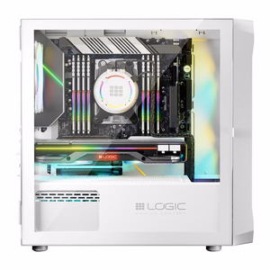 Logic PORTOS ARGB MINI USB 3.0 datora korpuss, balts