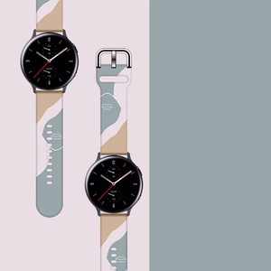 Moro pulksteņa siksna Samsung Galaxy Watch 40 / 41 / 42 / 43 / 44 mm no silikona - modelis 17