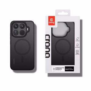 Crong Hybrid Matte Magnetic MagSafe vāciņš ierīcei Xiaomi 15T Pro, melns