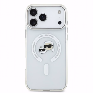 Karl Lagerfeld IML K&CH Heads Metal Frame MagSafe maciņš Apple iPhone 18 Pro Max