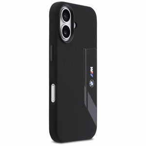BMW M Silicon Vertical Logo MagSafe macins iPhone 17 - melns