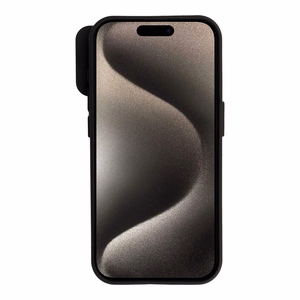Camshield Mīksts viedtālruņa apvalks iPhone 15 Pro melns