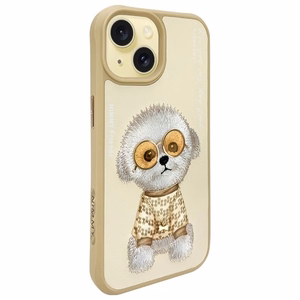 Nimmy Glasses Cool iPhone 15 apvalks – beige