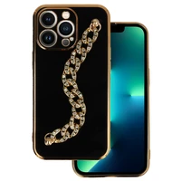 Viedtālruņa apvalks iPhone 13 Pro (dizains 4) (m) - melns