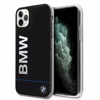 BMW Signature drukāts logotips apvalks iPhone 11 Pro Max - melns
