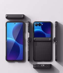 Ringke Onyx Flap maciņš modelim Samsung Galaxy Z Flip 8 – melns