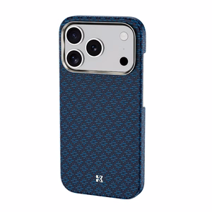Чехол Benks Magnetic Armor Air Grid Kevlar металлическая рамка 600D (0070) для iPhone 17 Pro Max синий