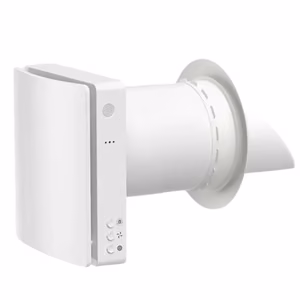 Рекуператор для тонкой стены, однокомнатный до 46м², с CO2-сенсором, Wi-Fi, Tuya, белый