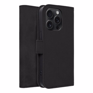 TENDER grāmatas viedtālruņa apvalks IPHONE 15 Pro melns