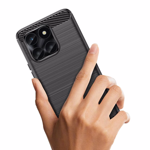 Carbon viedtālruņa apvalks Honor X6a - melns