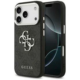 Guess 4G Big 4G Classic Logo viedtālruņa apvalks iPhone 17 Pro Max - melns