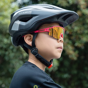 Rockbros bērnu polarizētas velosipēda brilles ar UV aizsardzību - rozā