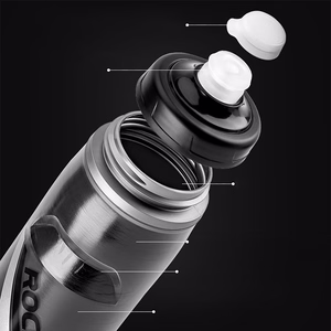 Rockbros 620 ml termopudele velosipēdam, bez BPA, melna ar krāsu pāreju