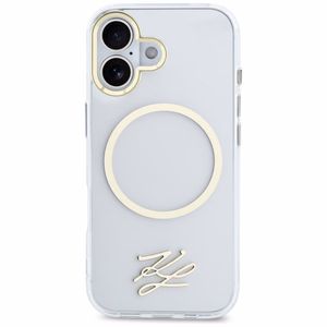 Karl Lagerfeld IML KL Script Logo MagSafe Maciņš for iPhone 17 - caurspīdīgs