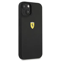 Ferrari FESSIHCP13SBK iPhone 13 mini 5.4" melns/melns cietais viedtālruņa apvalks silikona