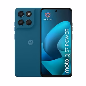 Motorola Moto G57 Power – viedtālrunis, 17,1 cm / 6,72 collu, Dual SIM, Android 16.0, 5G, USB Type-C, 12 GB/256 GB, 7000 mAh, zils