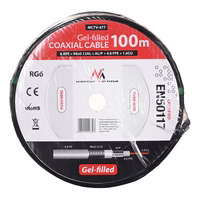 Maclean MCTV-477 coaxial cable 100 m melns