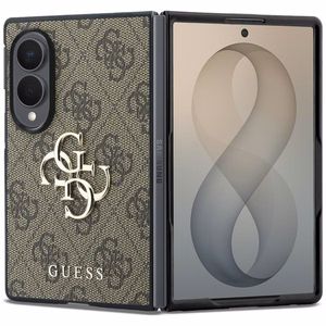 Brūns Guess Big 4G Logo vāciņš Samsung Galaxy Z Fold8 tālrunim