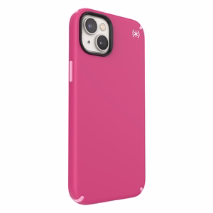 Speck Presidio2 Pro + MagSafe vāciņš ierīcei iPhone 15 Plus / 14 Plus, ar Microban pretmikrobu aizsardzību, “Digital Pink / Blossom Pink / White” krāsu kombinācija