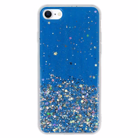 Caurspīdīgs viedtālruņa apvalks Iphone 7 / 8 / SE 2020/SE 2022 Tumši zils