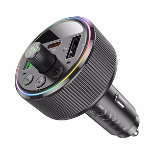 HOCO auto FM raidītājs Bluetooth 2 x USB A + Type-C PD QC3.0 30W E82 melns