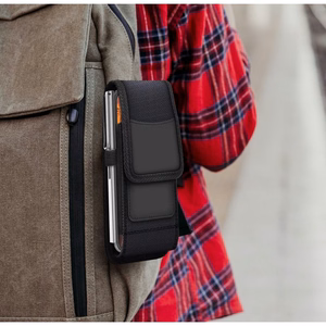 Vertikāls universāls apvalks OXFORD modelis 3 IPHONE 11 / 11 PRO / 12 / 12 PRO / 13 / 13 PRO / SAMSUNG A10 / A41 / A50 / A51 / HUAWEI P30 LITE / P40 / P8 / P9 LITE melns