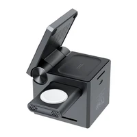 Choetech T632-F 3 vienā 15W indukcijas lādētājs (melns)