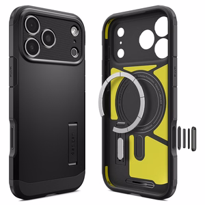 Spigen Tough Armor maciņš modelim iPhone 18 Pro Max / 17 Pro Max – krāsa: melna