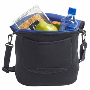 BUILT Bike Messenger insulated lunch bag with bicycle attachment, black