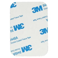 Metāla plāksne magnētiskajiem turētājiem - taisnstūrveida 45x65mm melna