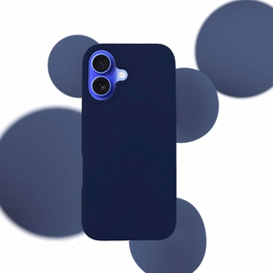 3mk Silicone viedtālruņa apvalks iPhone 16 Plus - tumši zils