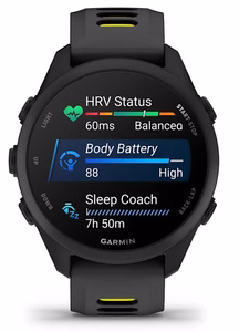 Garmin Forerunner 170 Music digitāls GPS viedpulkstenis ar skārienekrānu 3.05 cm (1.2") AMOLED, 42 mm, 390 × 390 melns