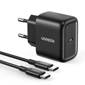 Lādētājs Ugreen CD250 25W USB-C + USB-C uz USB-C kabelis 2.0m melns