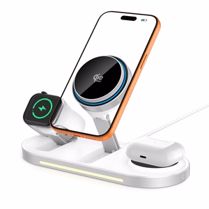 Tech-Protect A51 MagSafe 3-in-1 25W QI2.2 bezvadu lādētājs - balts