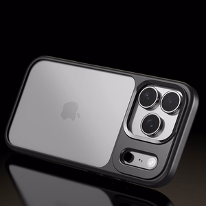 Rock Guard Lens Protection Series maciņš priekš iPhone 17 caurspīdīgs melns