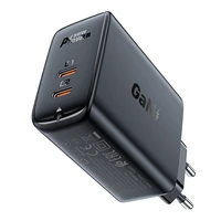 Acefast A29 PD50W GaN (USB-C + USB-C) divu portu lādētājs melns