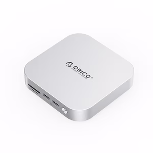 Orico MiniLink 9-in-1 dokstacija ar M.2 SSD cietā diska nodalījumu - sudraba krāsā