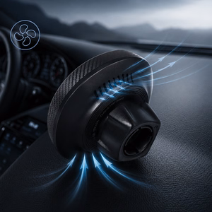 Blavec auto turētājs BHC-06A 15W magnētisks ar indukcijas uzlādi un aktīvo dzesēšanu pie vējstikla un paneļa (BHC06A-MWIB) melns
