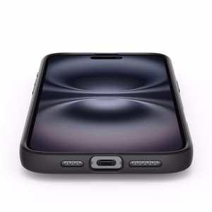 Spigen Liquid Air viedtālruņa apvalks iPhone 16 - melns