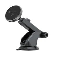 FORCELL F-GRIP ātrās uzlādes magnētiskais automobiļa turētājs priekšējā stikla / ventilācijas atverei ar bezvadu uzlādi saderīgs ar MagSafe Qi2 15W pelēks