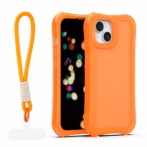 Safepop maciņš ar siksniņu priekš iPhone 14 6,1" oranžs