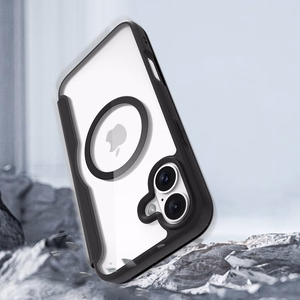 Dux Ducis Skin X Pro iPhone 16 viedtālruņa apvalks ar MagSafe un atveramu vāciņu - melns