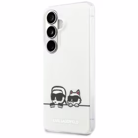 Karl Lagerfeld IML Peekaboo Karl&Choupette MagSafe Maciņš for Samsung Galaxy S26 Plus - caurspīdīgs