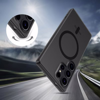 Tech-Protect MagSlim MagSafe viedtālruņa apvalks Samsung Galaxy S25 Edge - matēts melns