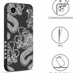 Pnakqil Iphone 17 Air maciņš Chinese Dragons melns