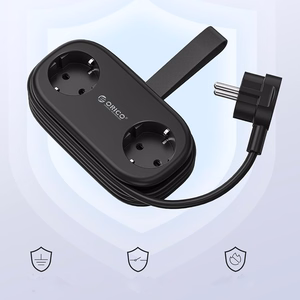 Orico APP 15.5W 5in1 strāvas sadalītājs 2x AC + 2x USB-A + 1x USB-C - melns