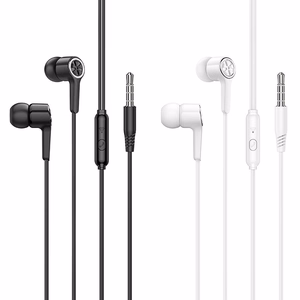 HOCO vadu austiņas Jack 3,5 mm ar mikrofonu M104 baltas