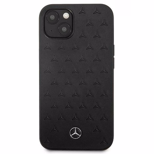 Mercedes Leather Stars Pattern чехол для iPhone 13 mini - чёрный