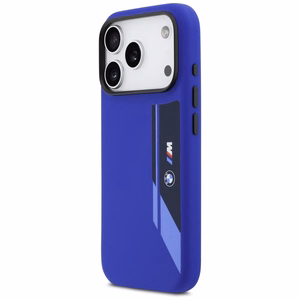 BMW M Silicon Vertical Logo MagSafe macins iPhone 17 Pro - tumsi zils
