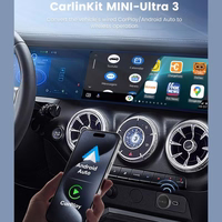 Bezvadu CarPlay/Android Auto adapteris Carlinkit Mini Ultra3 melns